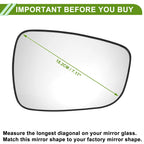 Right Side Mirror Glass Replacement for Hyundai I30 (2012–2017)