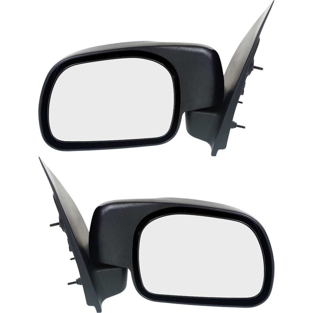 Set of 2 Manual Folding Mirrors for Ford F-250 Super Duty (1999–2010)