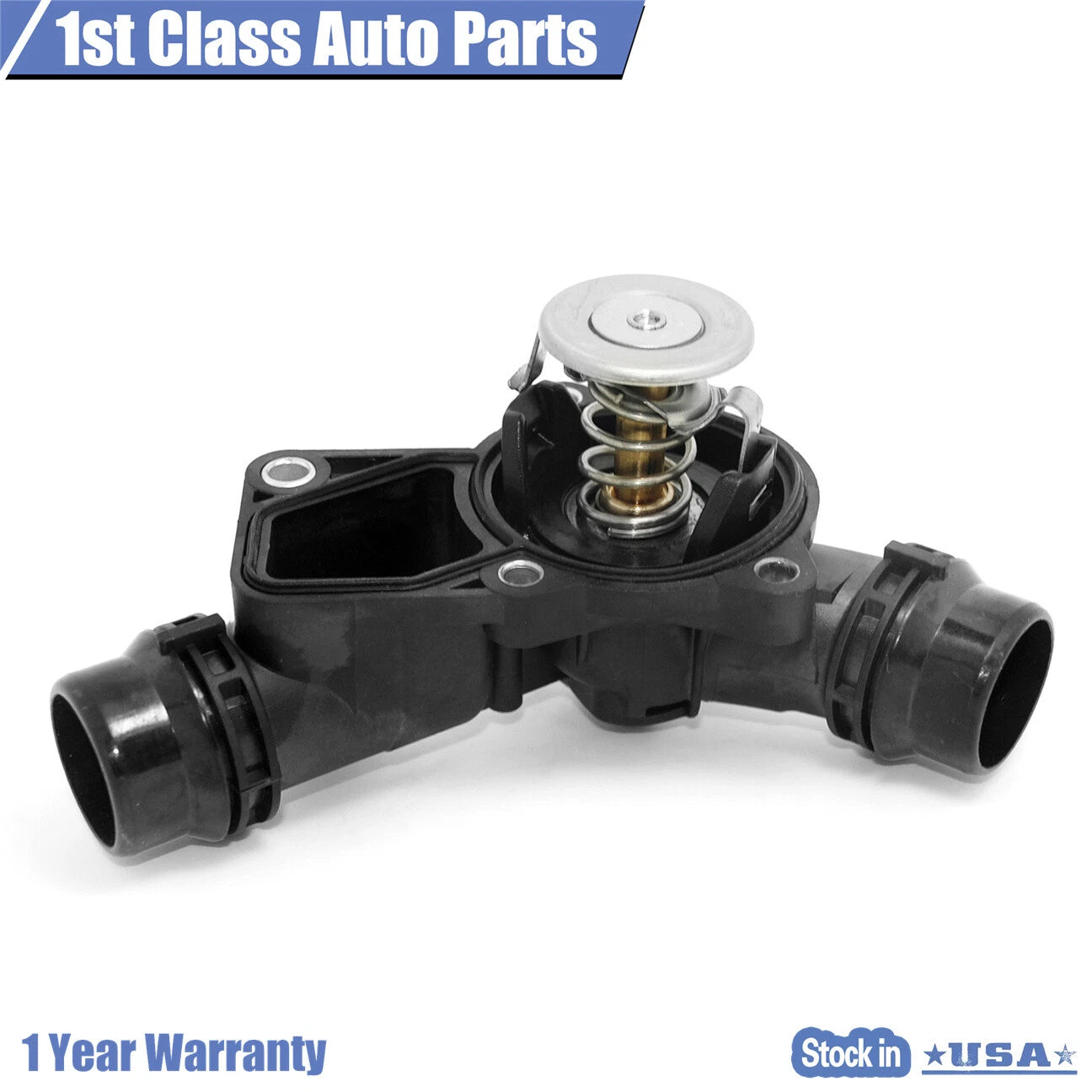 Thermostat w/ Housing Kit for BMW E39 530, E46 325, 325xi (1999–2006)
