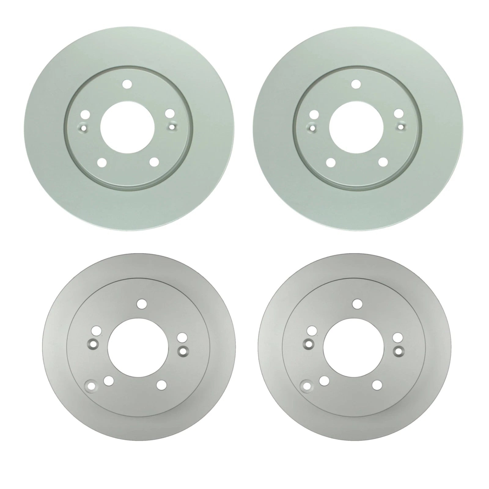 Disc Brake Rotors Kit for Hyundai Kia (280 mm Front, 262 mm Rear)
