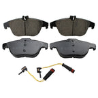 Set of 4 Akebono EURO Rear Ceramic Brake Pads with Sensors for Mercedes GLK250, GLK350 (2009–2015)