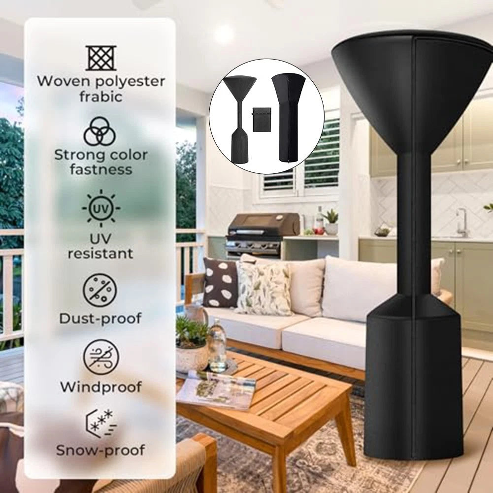 Round Patio Heater Cover for Outdoor Gas Heaters (Heavy Duty Oxford Fabric)