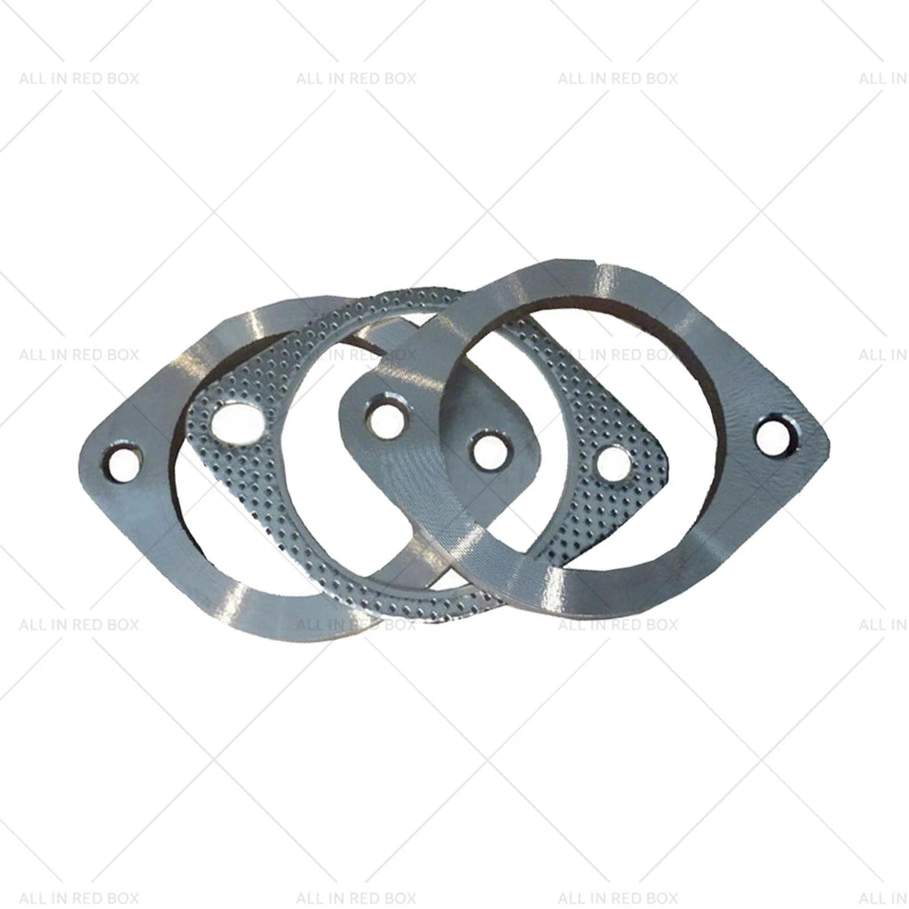 2.5" Exhaust Flange Gasket Plate Bolt Nut Kit for Universal (300 63mm)