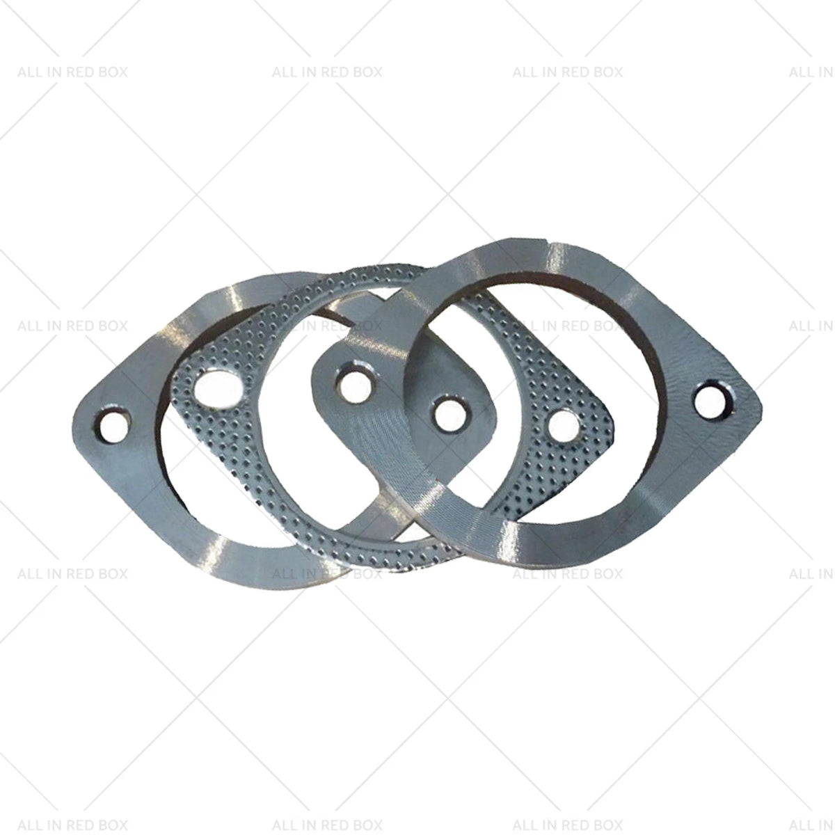 2.5" Exhaust Flange Gasket Plate Bolt Nut Kit for Universal (300 63mm)