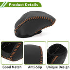 Gear Shift Knob Cover for Toyota RAV4 (2019–2024) Black Brown Faux Leather