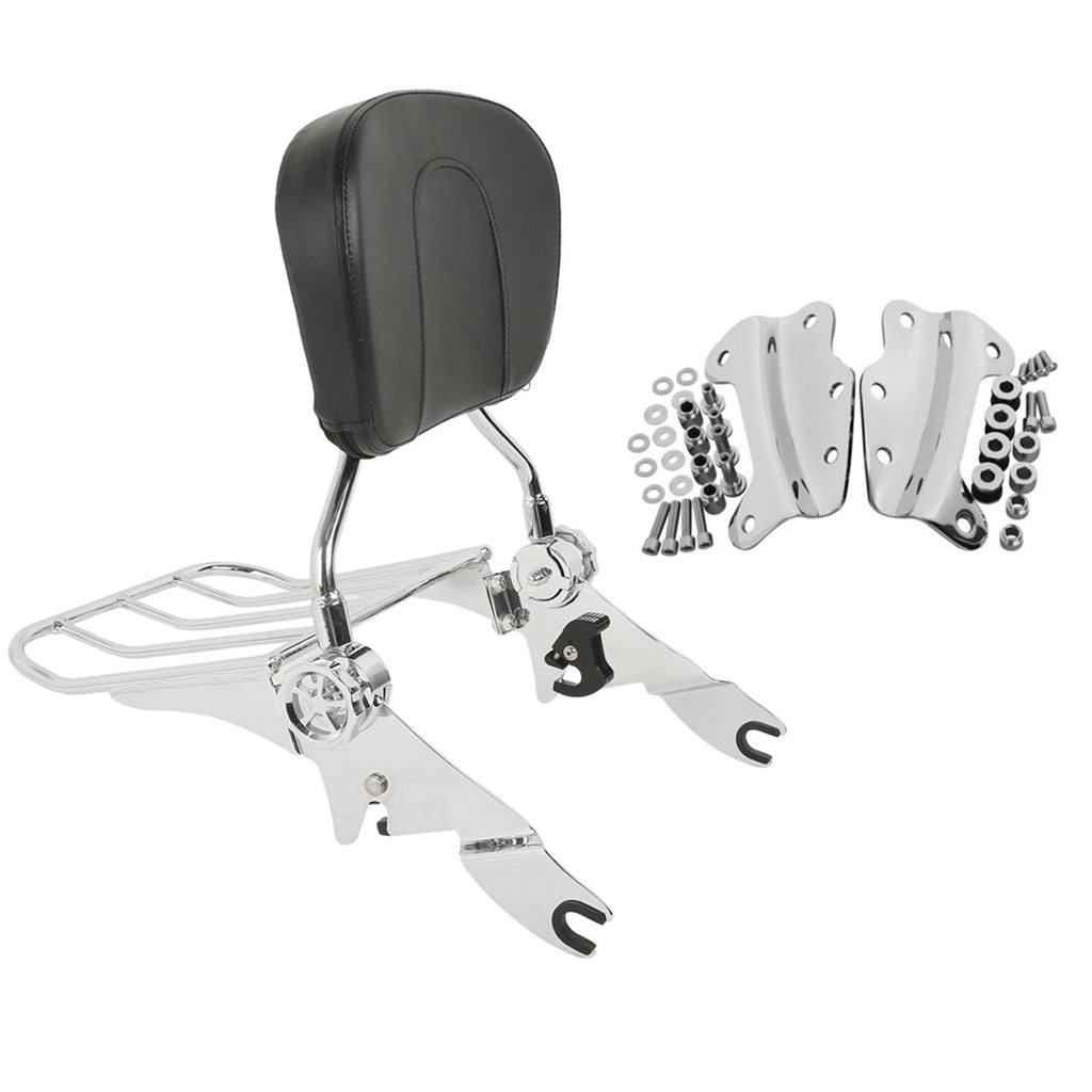 4 Point Docking Hardware Backrest Sissy Bar for Harley Electra Glide (2009–2013)