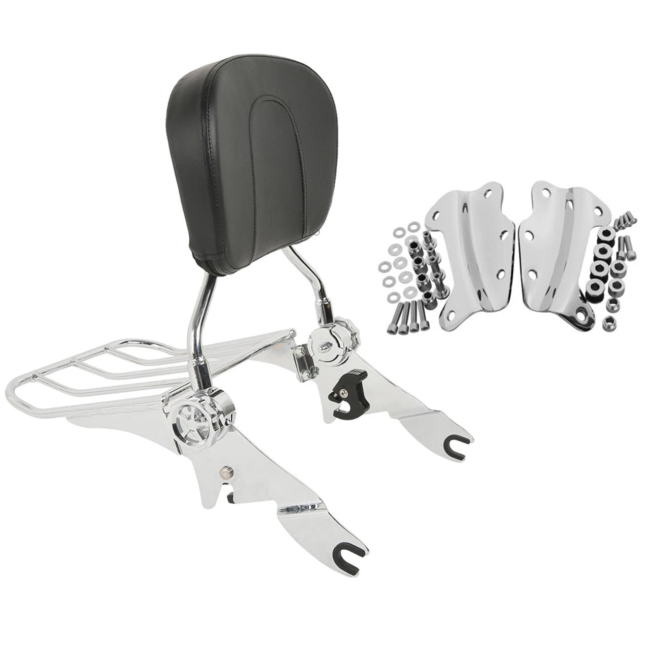 4 Point Docking Hardware Backrest Sissy Bar for Harley Electra Glide (2009–2013)