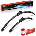 2 Front Windshield Wiper Blades for Toyota Prius (2023-2024)