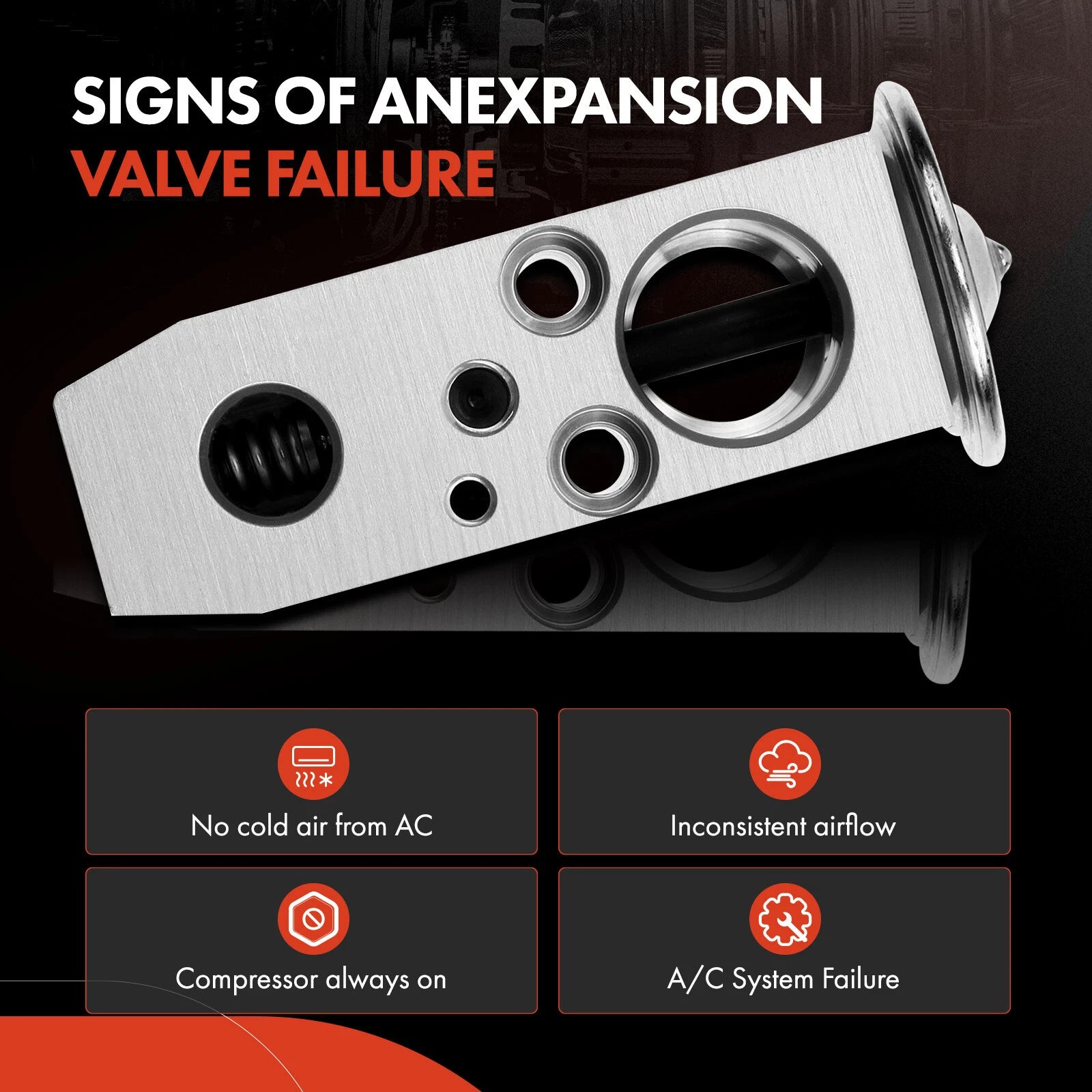 A/C Expansion Valve for Nissan Rogue, Murano (2008–2012)