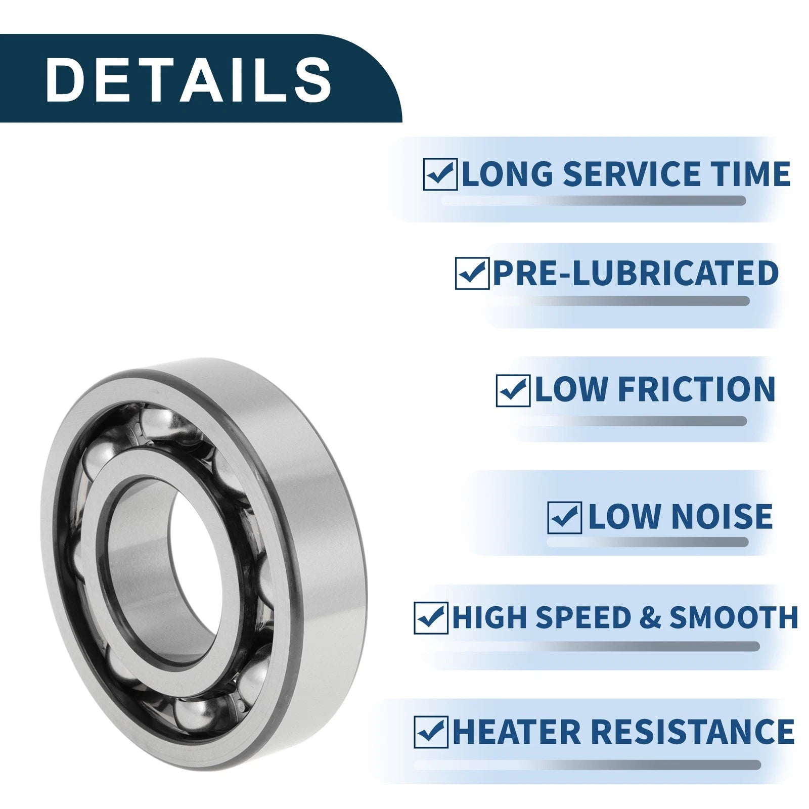 6310 Deep Groove Ball Bearing for Scooter Skateboard Wheel (50x110x27mm)