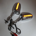 Rear View LED Mirror for Harley Suzuki Kawasaki Yamaha Honda (6MM thread)