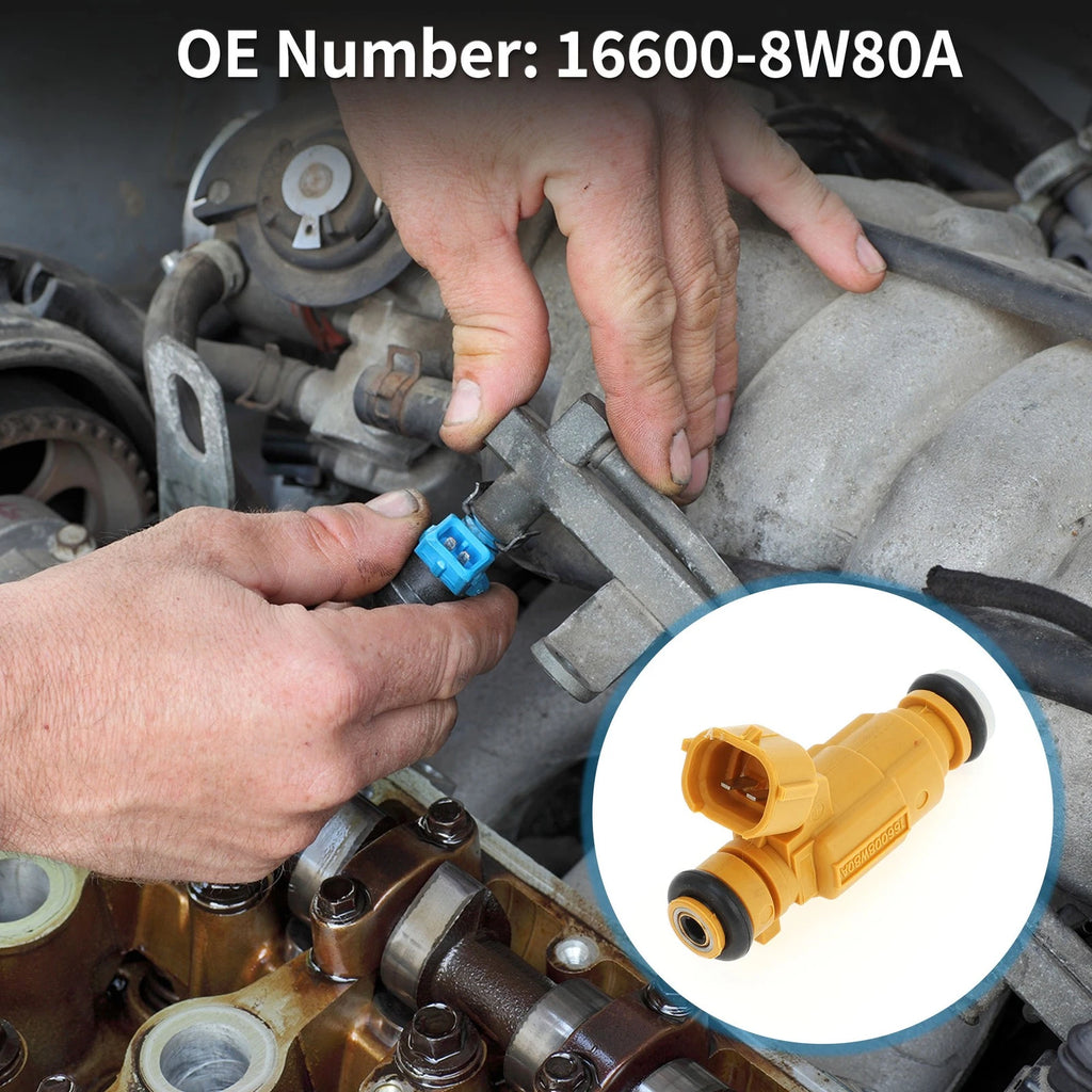Fuel Injector No. 16600-8W80A for Nissan Tiida 1.8L (2009–2016) 1 Pc Yellow