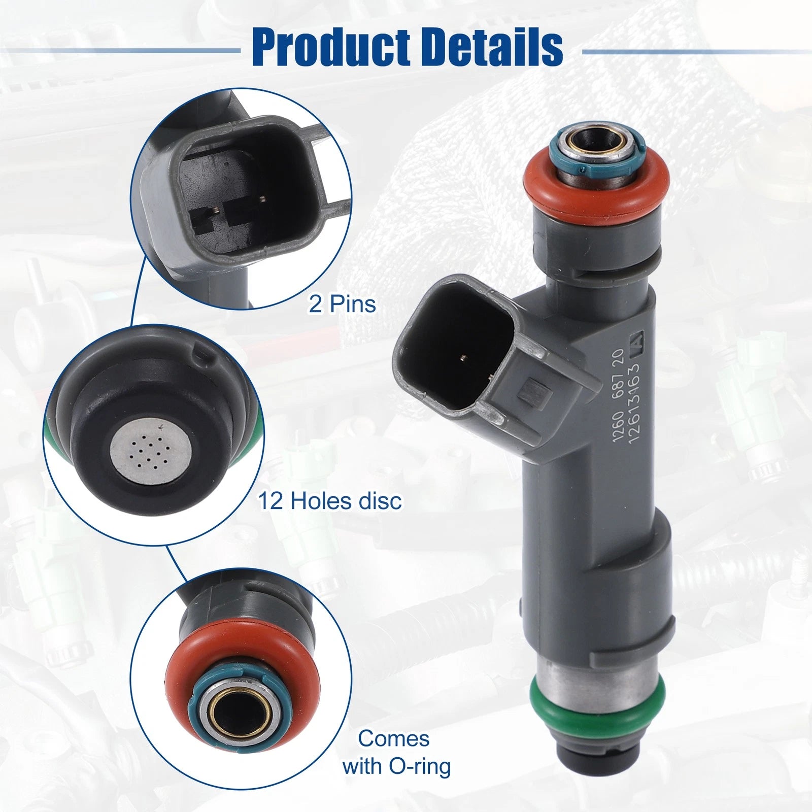 Fuel Injector Nozzle for Chevrolet Malibu 2.4L (2008–2012) 12613163, 703820916239