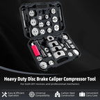 35Pc Brake Pad Caliper Piston Rewind Tool Kit for Universal Cars