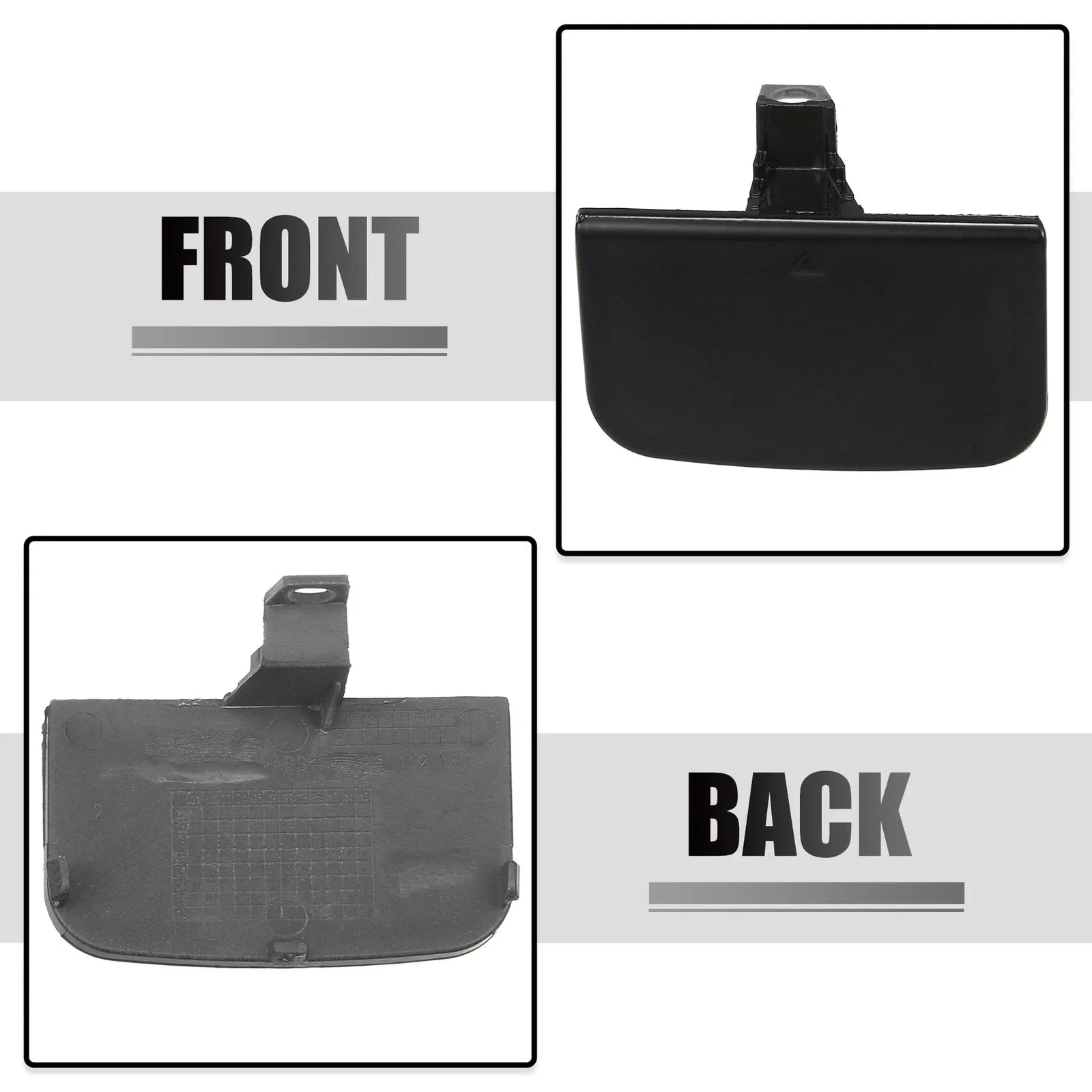 1 x Front Bumper Tow Hook Cover for BMW 7 Series 750Li 760i Black Gray