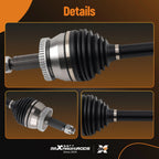 Front Passenger Side CV Axle for Hyundai Santa Fe, Kia Sorento (2013–2018)