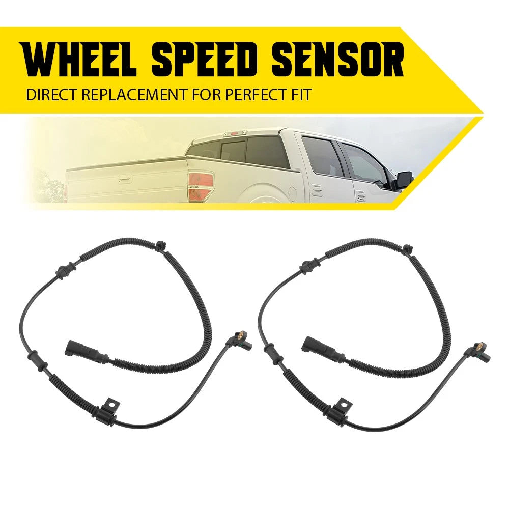 Set of 2 Front Wheel ABS Speed Sensors for Ford F-150 (2011–2014)