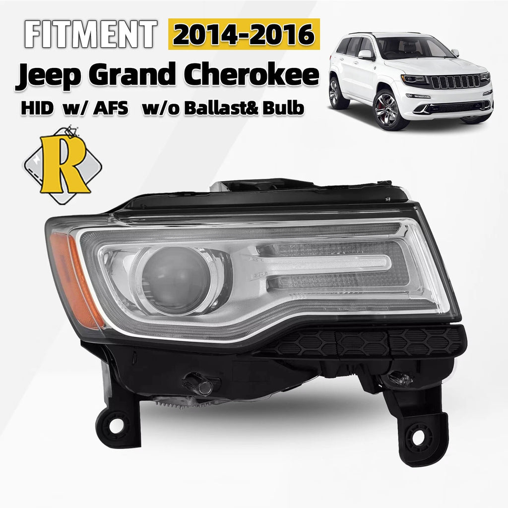 HID Projector Headlight w/AFS for Jeep Grand Cherokee (2014–2016)