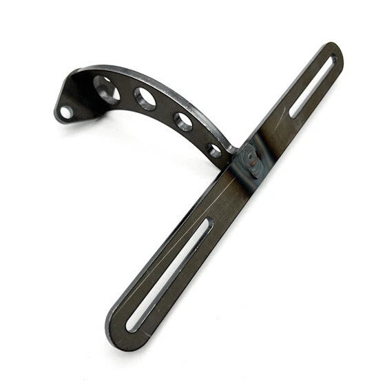 Drilled License Plate Bracket for Street Hot Rod Custom Steel Universal (Universal)