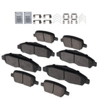 Set of 4 Brake Pads for Cadillac XT5 (2017–2020) XT6 (2020–2021) D1896 D1914