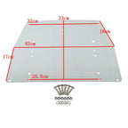 5.5" Razor Trunk Backrest Plate for Harley Touring (1997–2013) Black