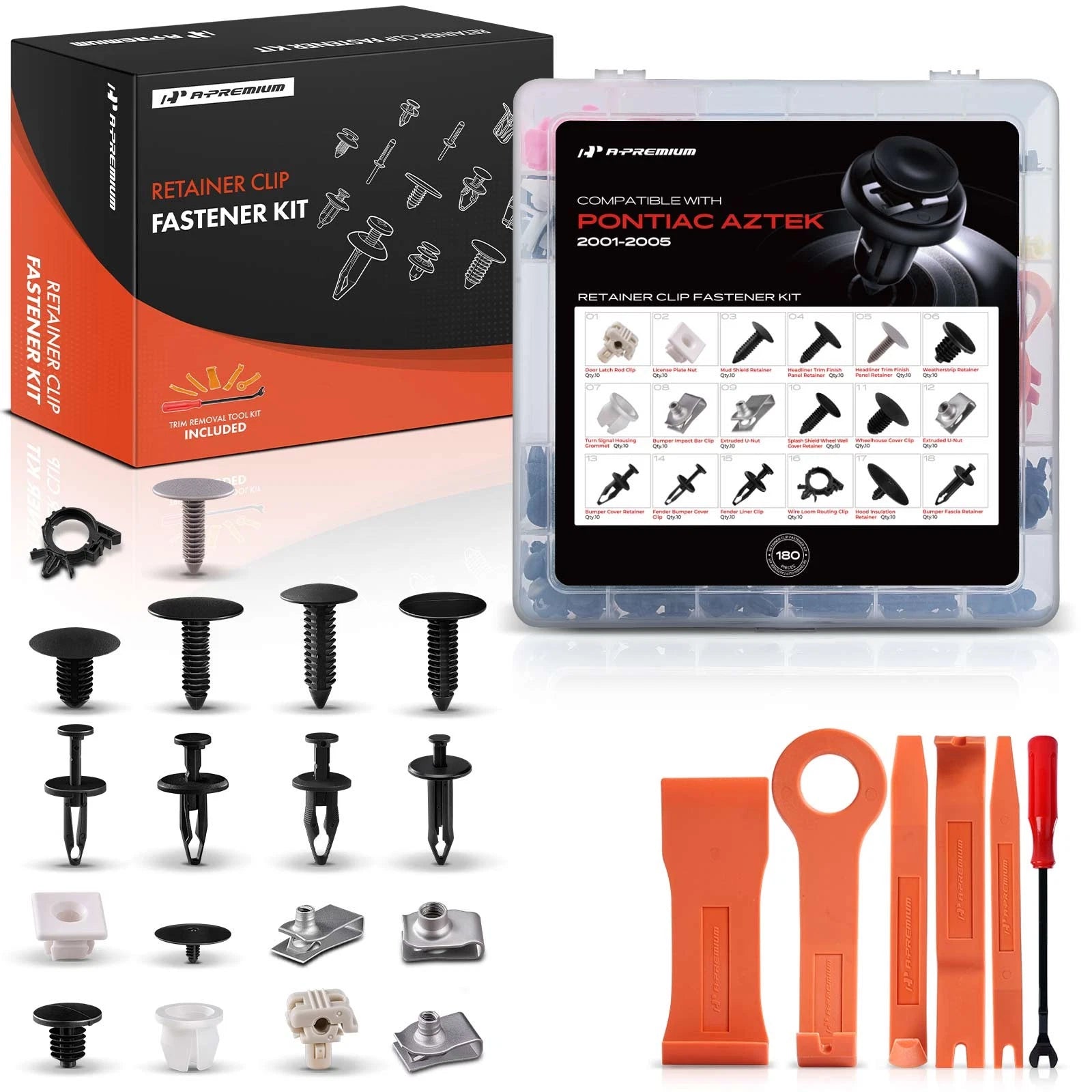 Headliner Trim Finish Panel Retainer Clips Kit for Pontiac Aztek (2001–2005)