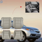 Set of 2 Perforated Leather Seat Covers for Acura RDX (2007–2012) Gray