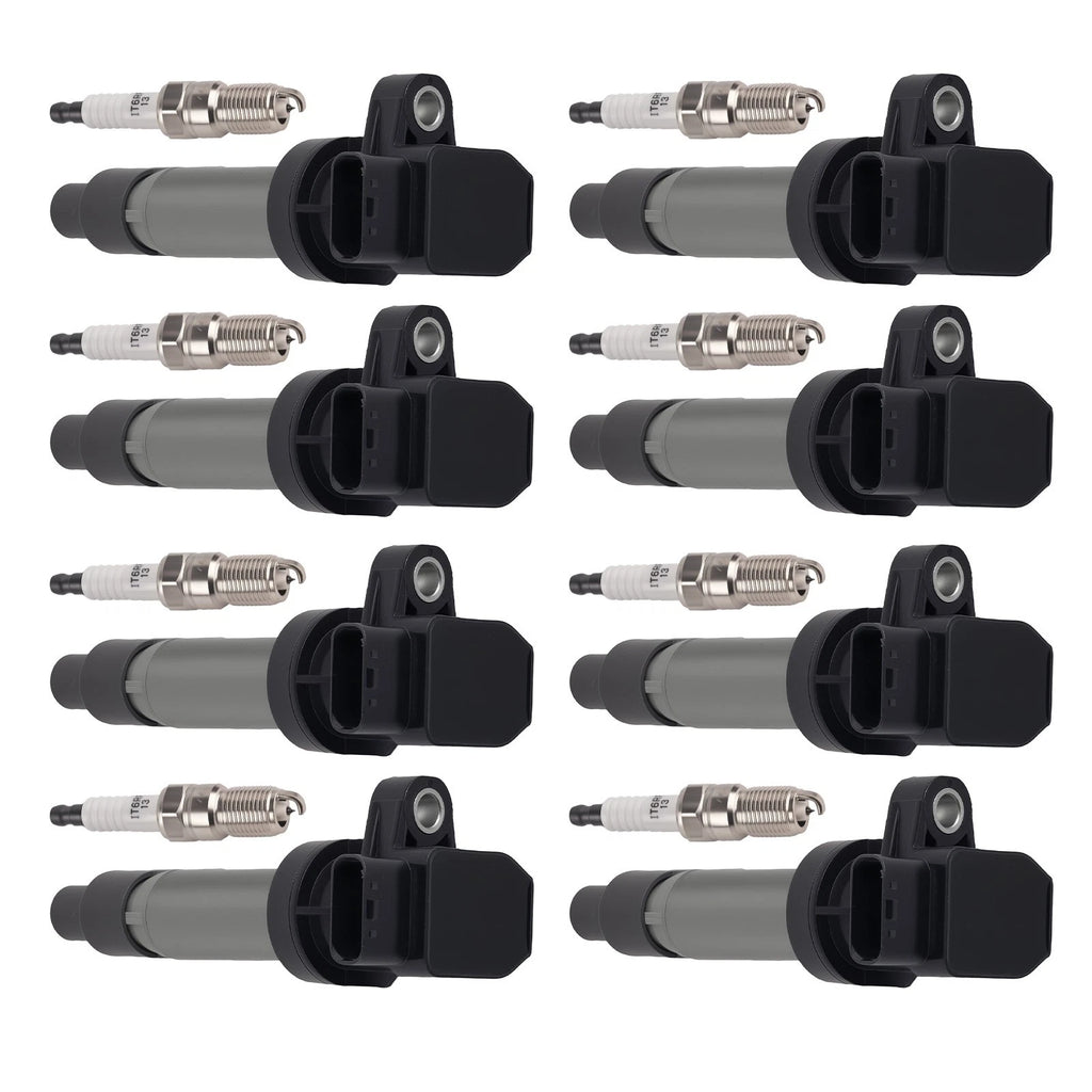 8x Ignition Coil and Spark Plug Kit for Cadillac XLR 4.6L V8 (2007–2009)