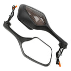 Black Rear View Mirrors with LED Turn Signal for Honda CBR1000RR (2008–2016)
