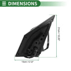 Right Side Door Mirror for Toyota RAV4 (2009–2012) Manual Folding Gloss Black