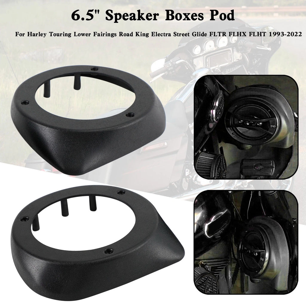 6.5" Speaker Boxes Pod for Harley Touring Road King (1993–2022)