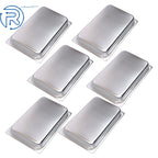 Set of 6 Stainless Steel Deep Steam Table Pans with Non-Stick Coating