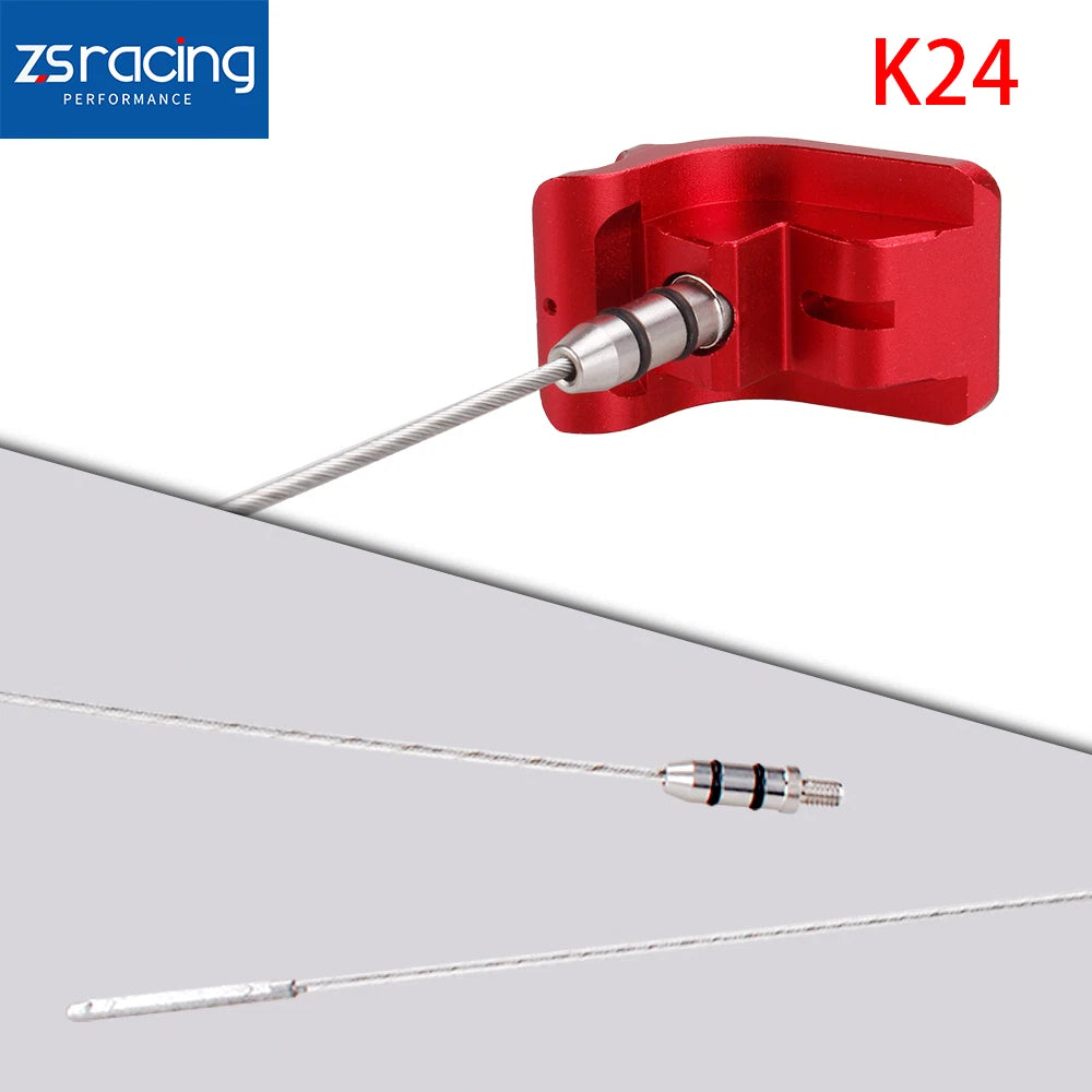 Red Aluminum Billet Oil Dipstick for Honda K24 K-Series (2002–2011)