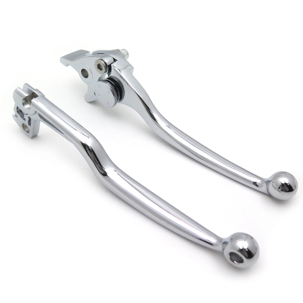 Chrome Brake Clutch Levers Hand Controls for Suzuki Katana 600 750F (1989–2007)