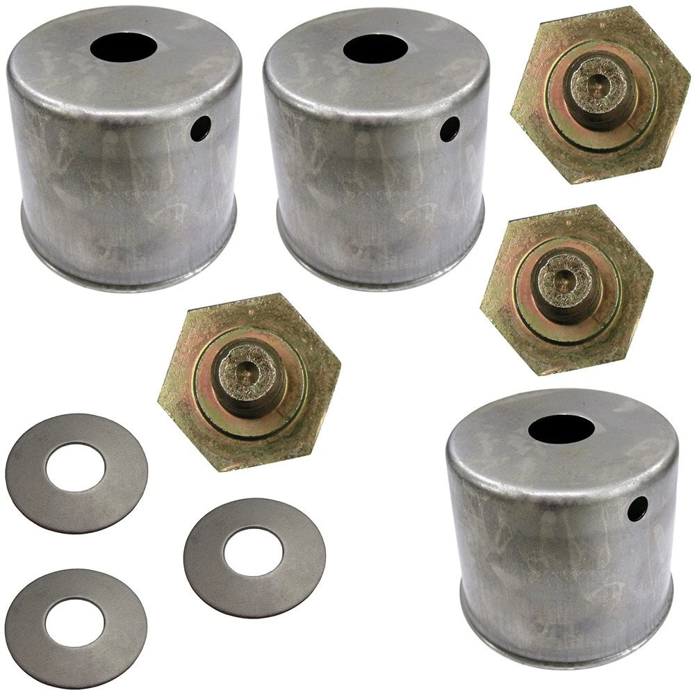 3 Pack Blade Bolt Beveled Washer & Dust Cup Cover for Kubota ZD321, ZD326S