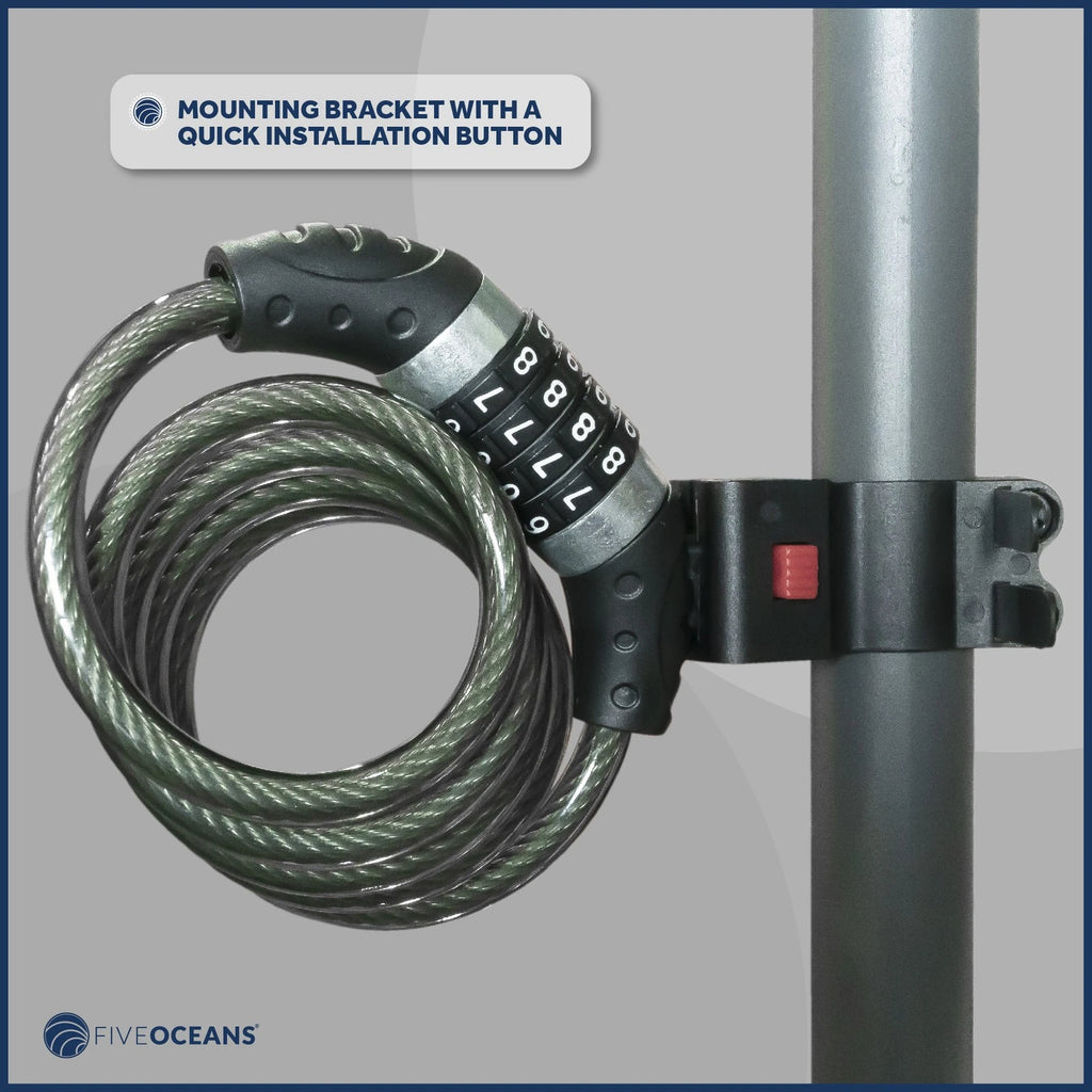 Bike Lock Cable, Combination Anti Theft Resettable Lock for Bikes