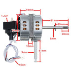 FT-30 fan motor for FT-30 fans (Wide Compatibility)