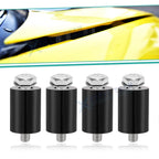 Aluminum Hood Vent Spacer Riser for Black Auto Engine Motor (M8 Bolt)