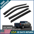 Window Visor Rain Guard Vent Shade for Chevy Silverado GMC Sierra 1500 (2019–2023)