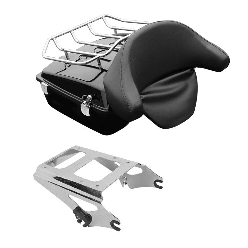 Chopped Trunk Backrest Top Rack Mount for Harley Touring (2009–2013)