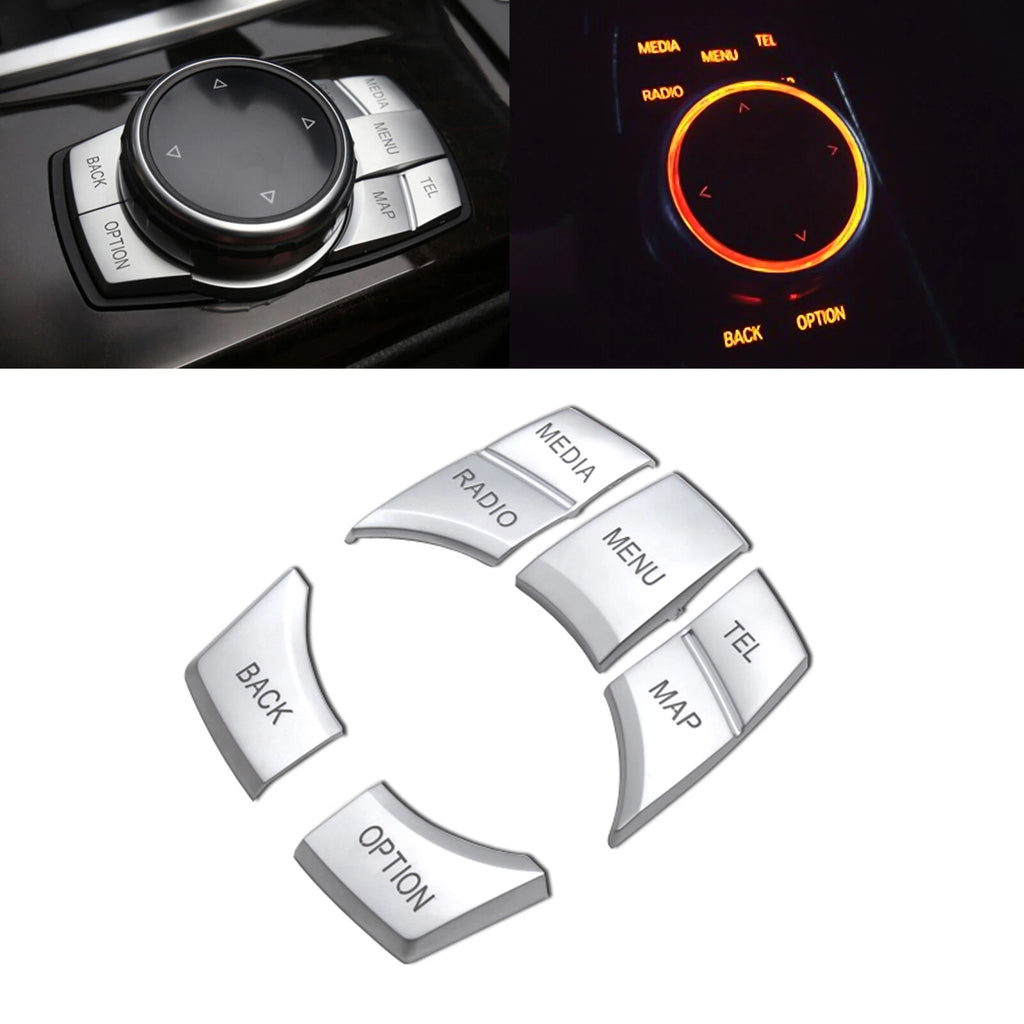 I Drive Multi-Media Button Cover Trim for BMW 2–6 Series (2014–2023)