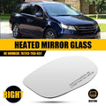 Rear View Mirror Glass Right Passenger for Honda Odyssey (2014–2017) Heated