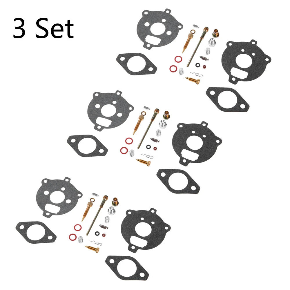 Set of 3 Carburetor Gasket Kit for B&S 7HP 8HP Engine (394693 291763 295938)