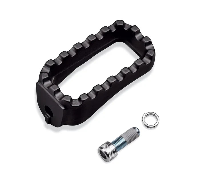 Brake Pedal Pad for Harley-Davidson FLSL FLDE (2018–Present) Black Anodized 80GRIT