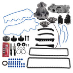 Timing Chain Kit & Oil Water Pump Cover Gasket Set for Ford Lincoln 5.4L (2004–2010)