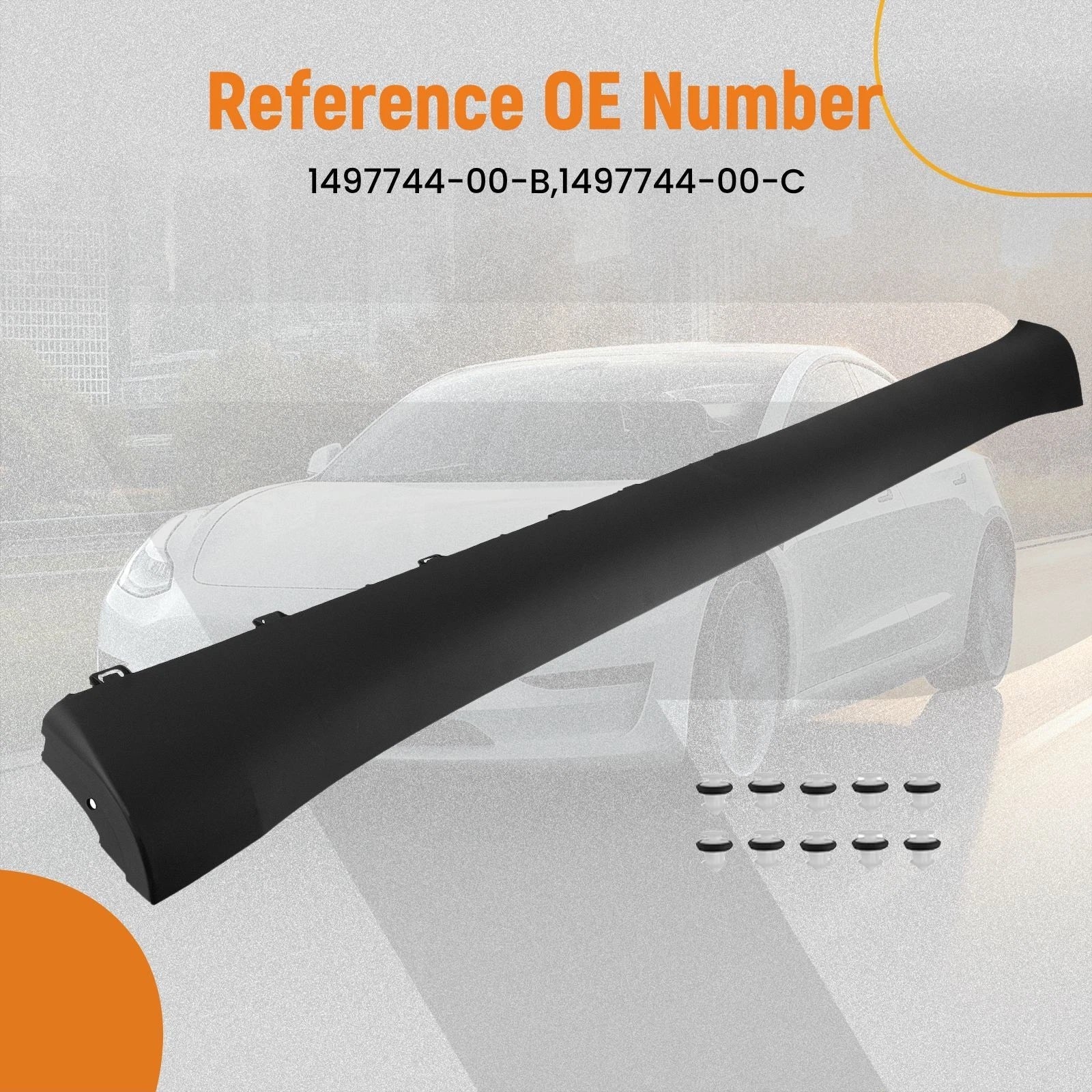 Right Side Body Panel Extension for Tesla Model Y (2020-2023) Black