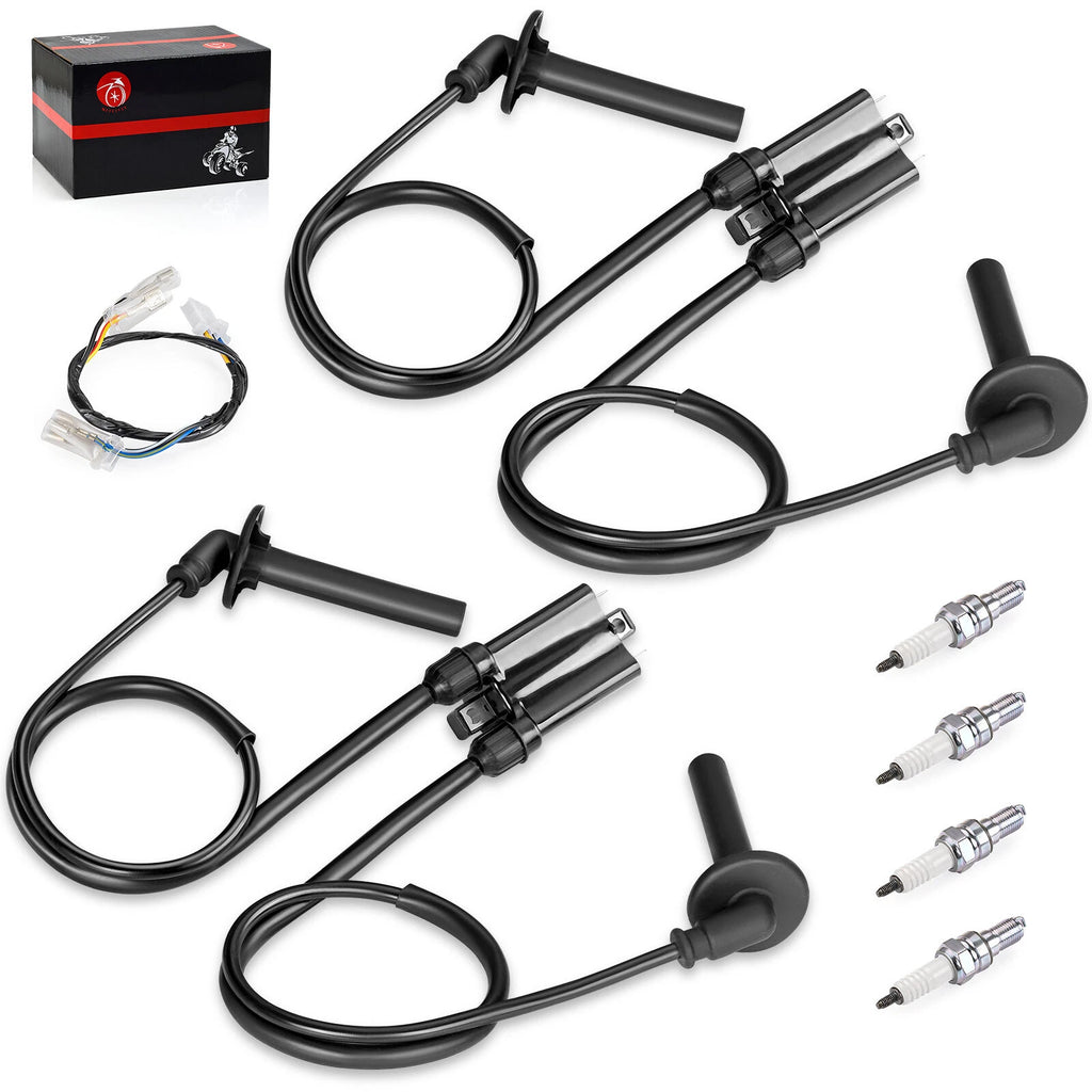 2X Ignition Coil & Spark Plug Set + Ignition Sub Harness for Honda ST1100 (1991–2003)
