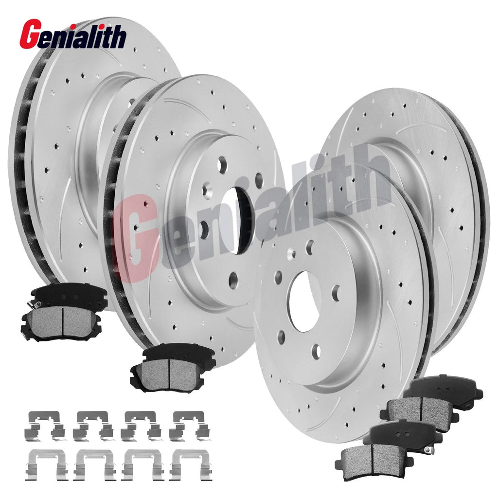 Front Rear Drilled Rotor Brake Pad for Buick LaCrosse Regal (2012–2016)