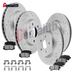 Front Rear Drilled Rotor Brake Pad for Buick LaCrosse Regal (2012–2016)