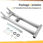 Set of 2 Extended Rear Swingarm Chrome for Yamaha Banshee 350 (1987–2006)